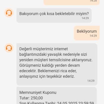 İptal Edilen Siparişe Verilen Kupon Kullanılamıyor, Müşteri Hizmetleri İlgisiz