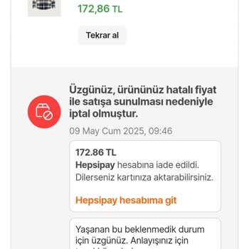 Yanlış Fiyatla İptal Edilen Siparişler Ve Yetersiz Telafi Kuponu Mağduriyeti