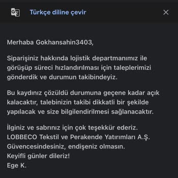 Lobbeco Instagram'dan Aldığım Ürün Teslim Edilmedi Mesajlarıma Cevap Verilmiyor