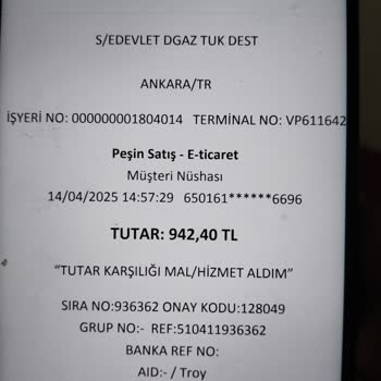 Ödenmiş Doğalgaz Faturam Sistemlerinde Görünmüyor