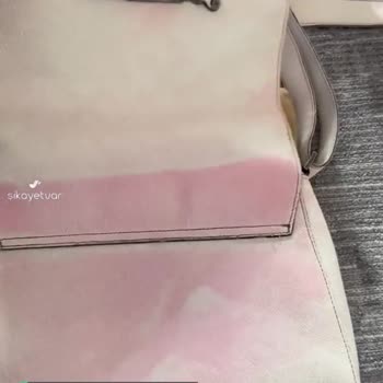 Sulandırılmış Domestos İle Silinen Vakko Monogram Çantam Pembe Oldu