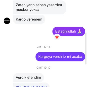Sipariş Bilgisi Verilmeyen Markadan Güven Kaybı