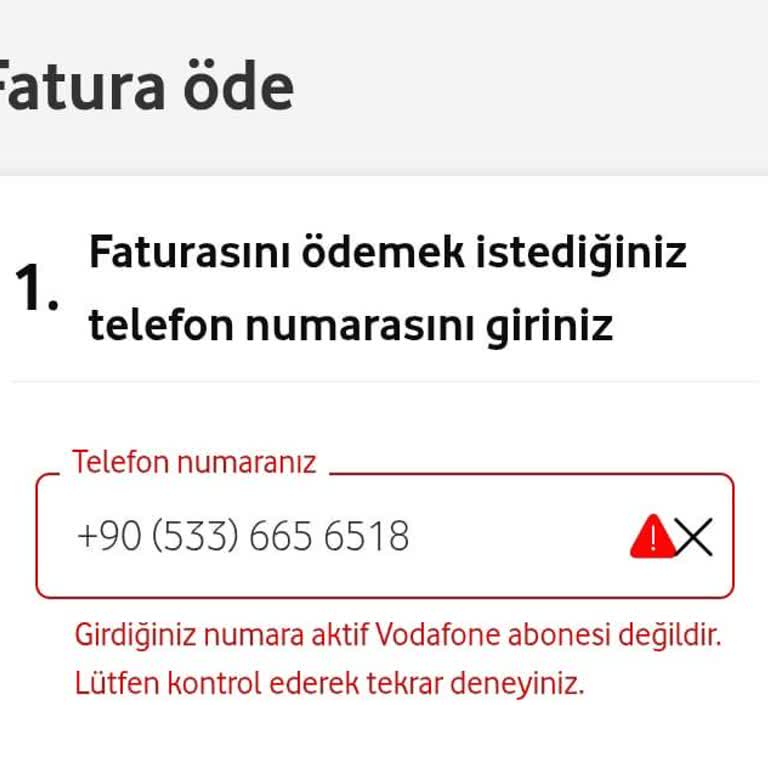 Vodafone Kullanıcısı Olmadan Fatura Ve İade Sorunu Yaşıyorum