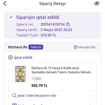 Avantajlı Fiyattan Aldığım Ürün İptal Edilip Yüksek Fiyata Tekrar Satıldı