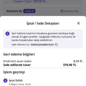 Avantajlı Fiyattan Aldığım Ürün İptal Edilip Yüksek Fiyata Tekrar Satıldı