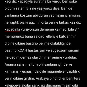 Polis Müdahalesi Sonucu Sağlık Sorunları Ve Hakaret Mağduriyeti
