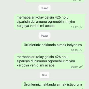 Sipariş Sonrası Ürün Gönderilmemesi Ve İletişimsizlik