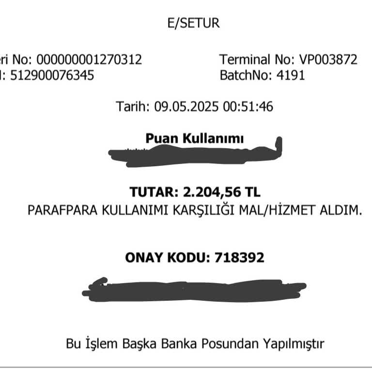Setur, Rezervasyon Yapılmadan Paraf Puanlarımı İzinsiz Çekti
