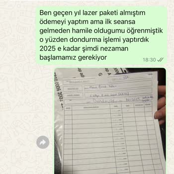Lazer Epilasyon Paketinin İptalinde Mağduriyet Ve İletişim Sorunları