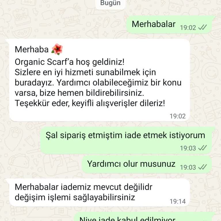 Görselden Farklı Ve Naylon Çıkan Ürünler İçin İade Kabul Edilmedi