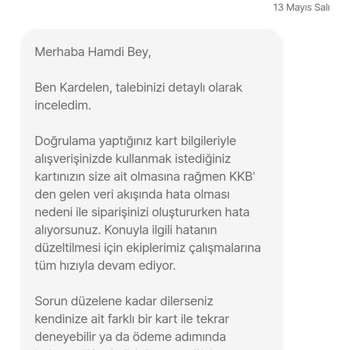 Hepsipay Kimlik Onaylı Hesapta Kart Yükleme Sorunu Ve Yetersiz Müşteri Hizmeti