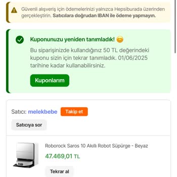 Hepsiburada'da Satıcıdan Gelen Şüpheli Mesaj Güvenimi Sarsıyor