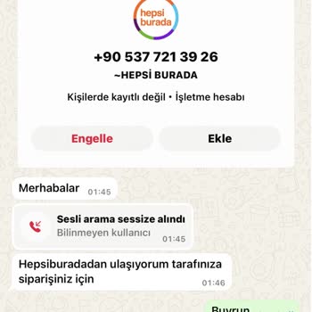 Hepsiburada'da Satıcıdan Gelen Şüpheli Mesaj Güvenimi Sarsıyor
