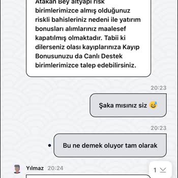 Yatırım Bonusu Kullanımım Haksız Yere Kısıtlandı, Açıklama Yapılmıyor