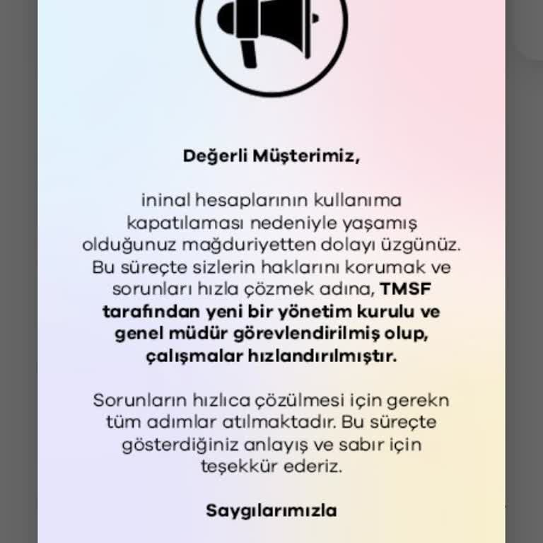 İninal Kartım Açılmıyor, Paramı Alamıyorum