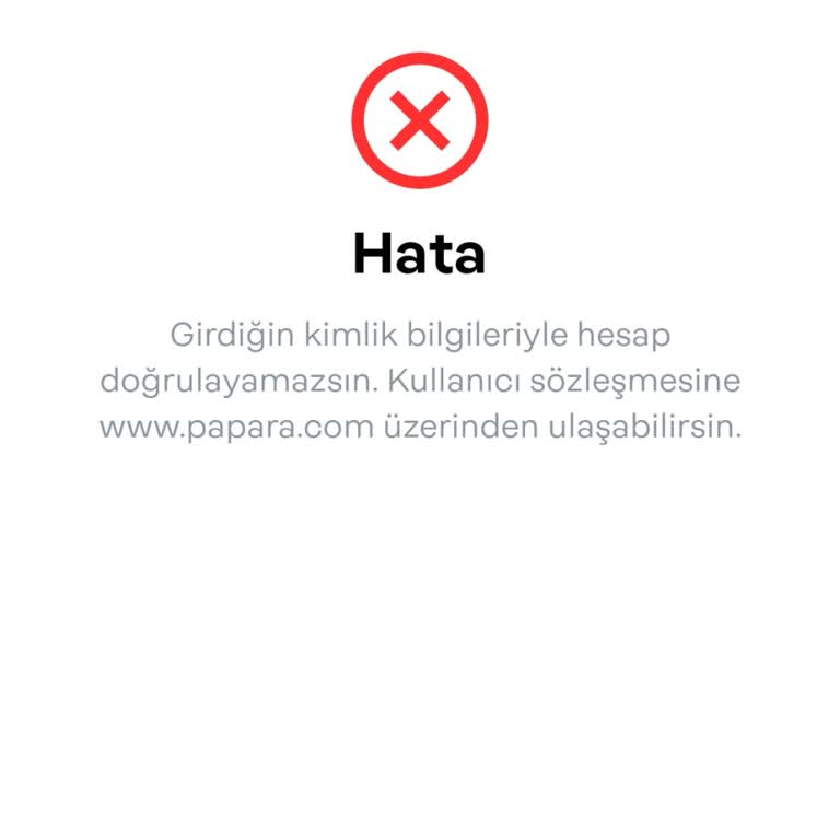 Papara Kimlik Bilgilerim Engellendiği İçin Hesabıma Erişemiyorum