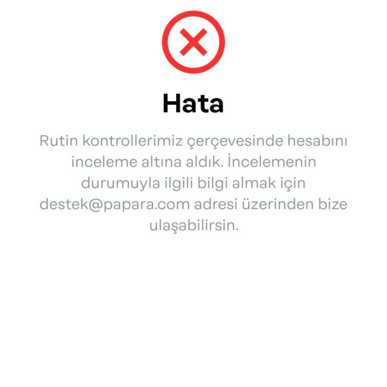 Papara Hesabım İzinsiz Ele Geçirildi Kimlik Bilgilerim Tehlikede