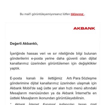 Akbank'tan İptal Sonrası Devam Eden Bildirimler Ve Mağduriyet