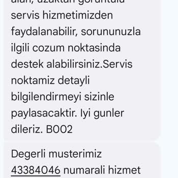 Bellona Müşteri Hizmetlerinden Servis Talebime Uzun Süre Dönüş Yapılmadı