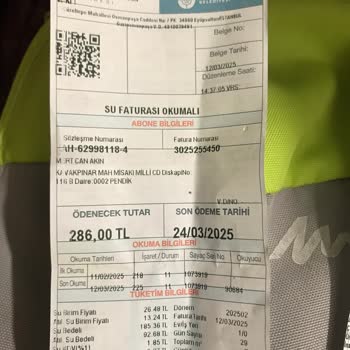 Su Faturasında Anormal Yükseklik Ve Sayaç Okuma Hatası Şüphesi