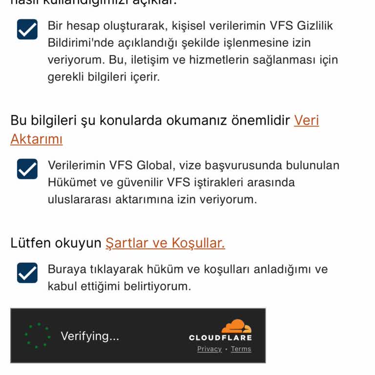 Hollanda Vize Başvurusunda Hesap Oluşturma Sorunu