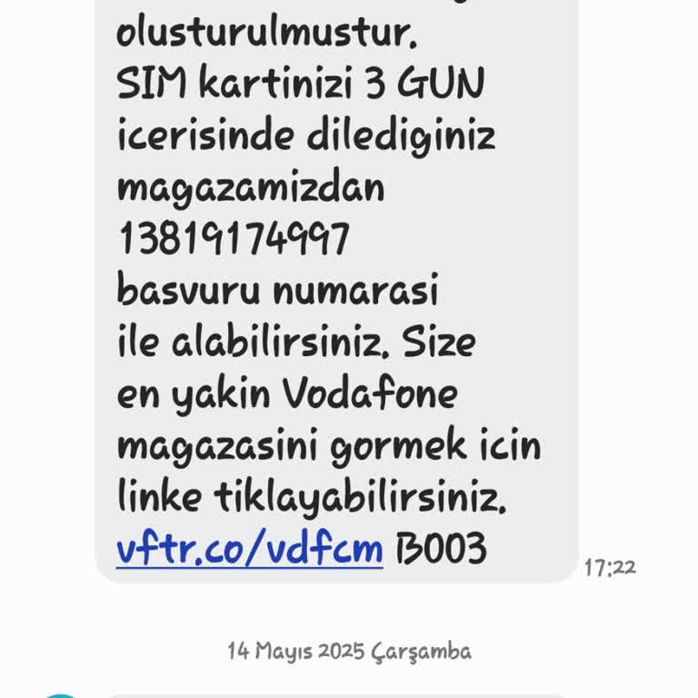 Vodafone Özel Numara Başvurumda Fiyat Artışı Ve İşlem Tamamlanmama Mağduriyeti