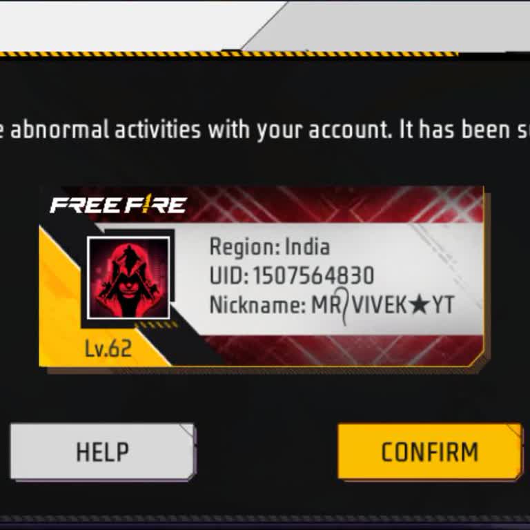 My Garena Free Fire Account Banned, Please Recover