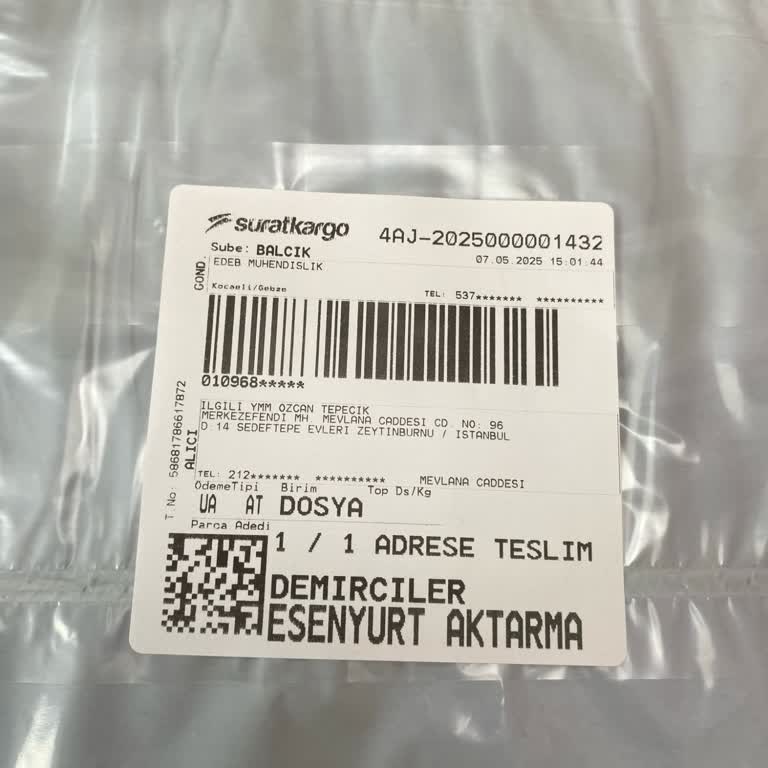 Sürat Kargo Evrakımı Teslim Etmeden Geri Gönderdi