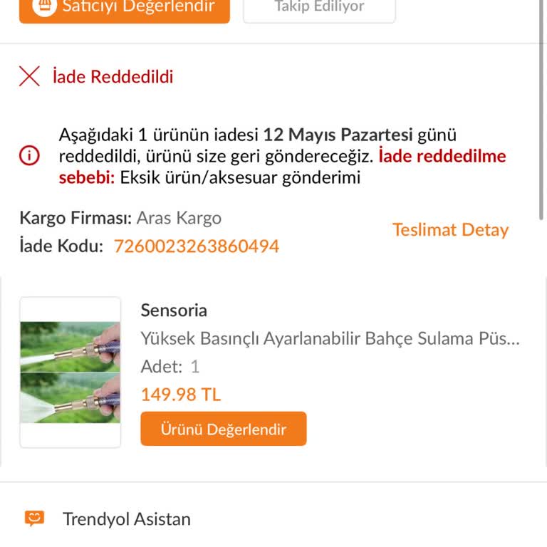 Yanlış Ürün İadesinde Destek Alamama Ve Mağduriyet