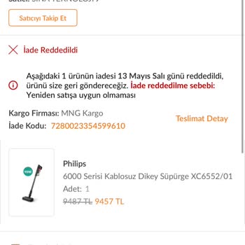 İade Edilmemiş Ürün İçin Haksız Kullanım İddiası Ve Destek Eksikliği