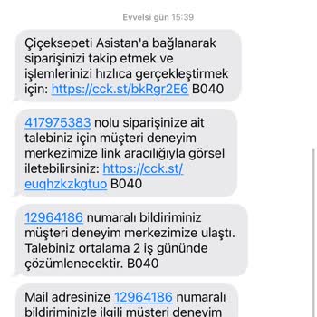 Yanlış Çiçek Gönderimi Ve Çözülmeyen Şikayet