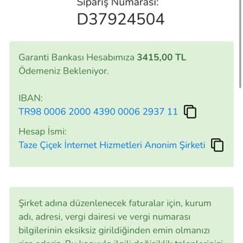 Sipariş Edilen Ürün İle Gönderilen Çiçek Arasındaki Fark Ve Yetersiz Müşteri Desteği
