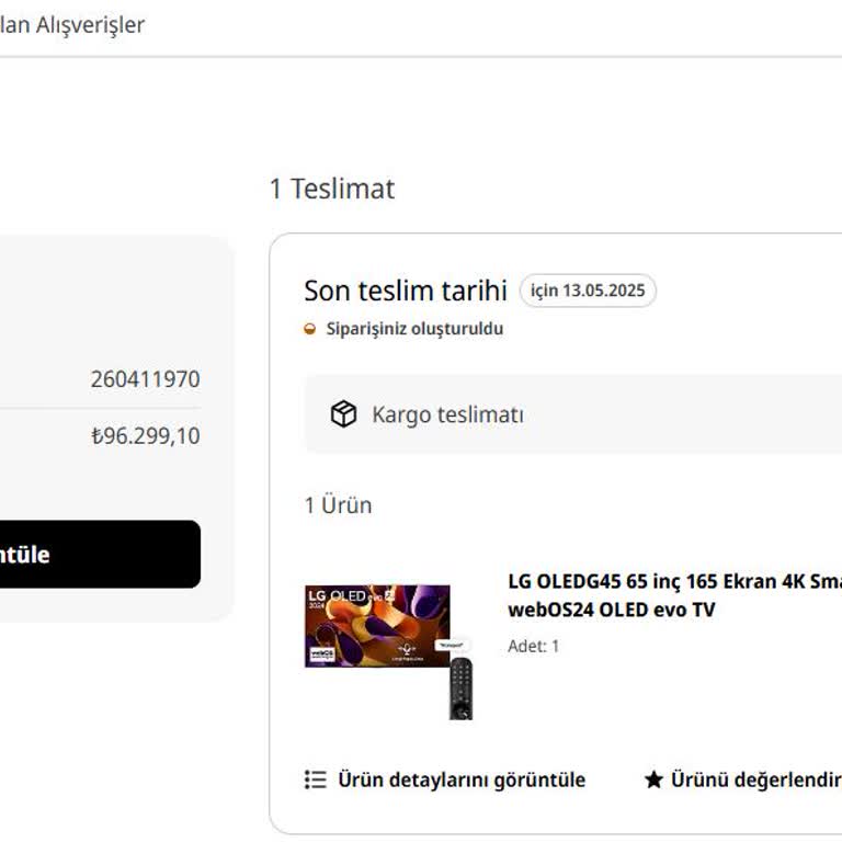 Media Markt'tan Satın Alınan Televizyonun Teslimatında Bilgilendirme Ve Gecikme Sorunu