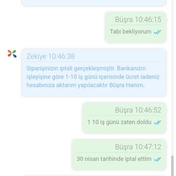 Ciceksepeti Sipariş İptali Sonrası İade Gecikmesi Ve Müşteri Hizmetleri Sorunları