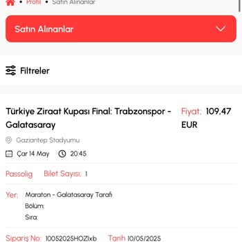 Maç Bileti Teslim Edilmedi, Mağdur Oldum