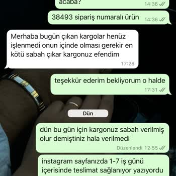 Sipariş Sonrası İletişimsizlik Ve Geciken Kargo Süreci
