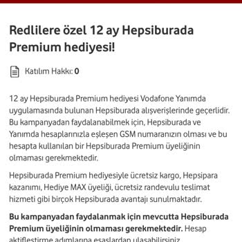 Vodafone'un Ücretsiz Premium Vaadi 2. Ayda Ücretlendirildi