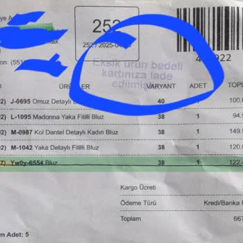 Eksik Gönderilen Ürünün Ücreti İade Edilmedi, Mağdur Edildim