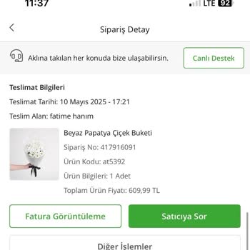 Gönderilen Papatya Sayısı Eksik Çıktı, Mağduriyet Yaşadık