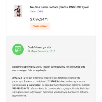 Anneler Günü Hediyesi Defolu Geldi, Değişim Yerine Haksız Para İadesi Yapıldı