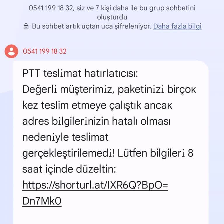 PTT Adına Gelen Mesaj Ve Kişisel Bilgilerim İzinsiz Kullanıldı