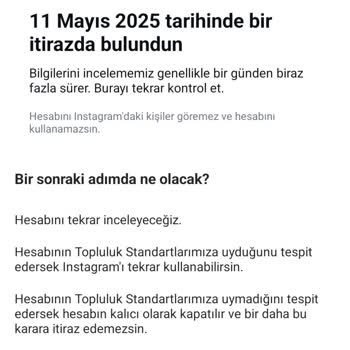 Instagram Hesabımın Kısıtlanmasıyla İlgili Bilgi Alamıyorum