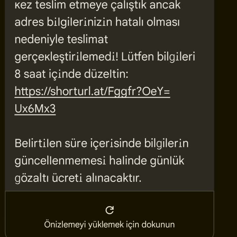 PTT Adına Gelen Şüpheli Mesajla Kişisel Bilgi Talebi