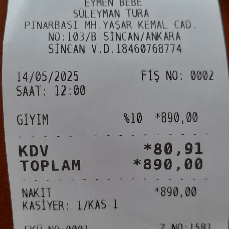 Eymen Bebe (Sincan) 10 Dakika Önce Aldığım Ürünü İade Almadılar