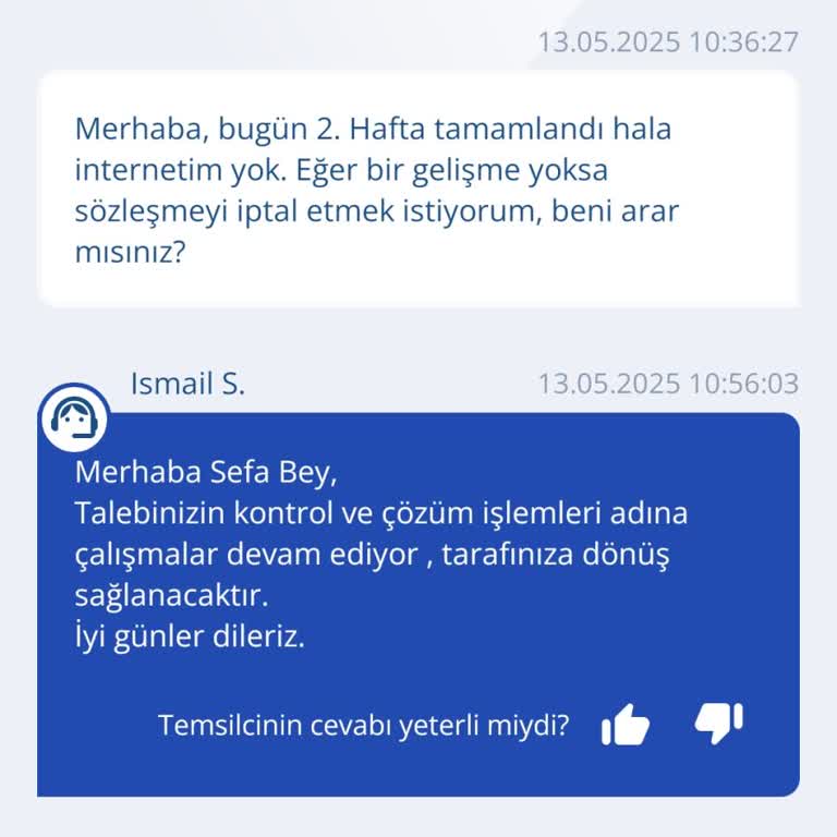Modem İadesi Sonrası Hizmet Yok, Param Ve Kullanamadığım Günlerin Bedelini İstiyorum
