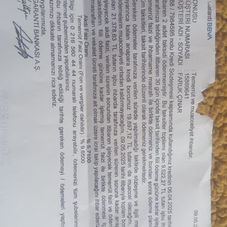 Geciken Taksit Sonrası Tehditkâr Yaklaşım Ve Yetersiz Destek