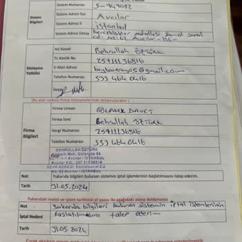 Fatura Ve Sözleşme Sürecinde Yaşanan Sorunlar