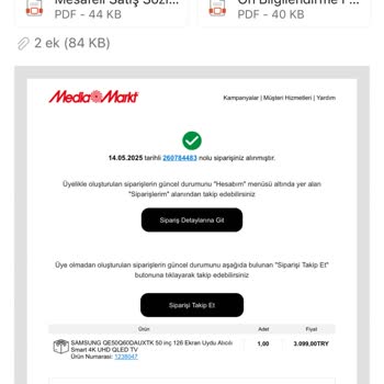 İndirimli Ürün Siparişim Keyfi Şekilde İptal Edildi