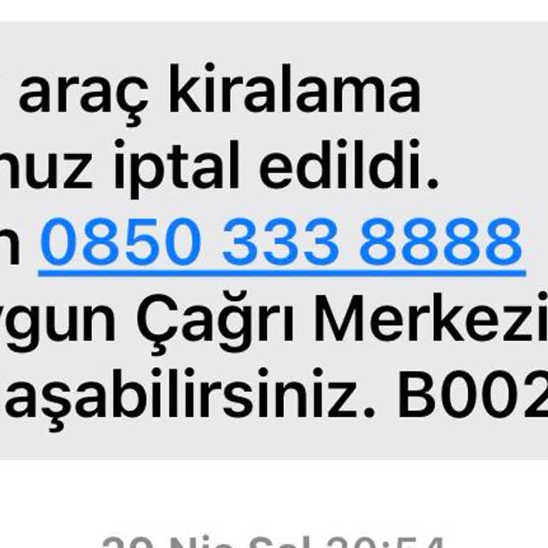 Araç İptalinden Sonra İade Yapılmadı, Müşteri Hizmetlerine Ulaşamıyorum