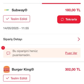 Subway Yanlış Tutarla Alınan Ödeme: 180 TL'lik Siparişe 910 TL Çekildi!